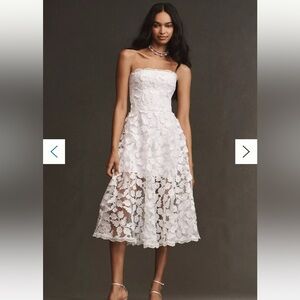 White Lace Midi Dress